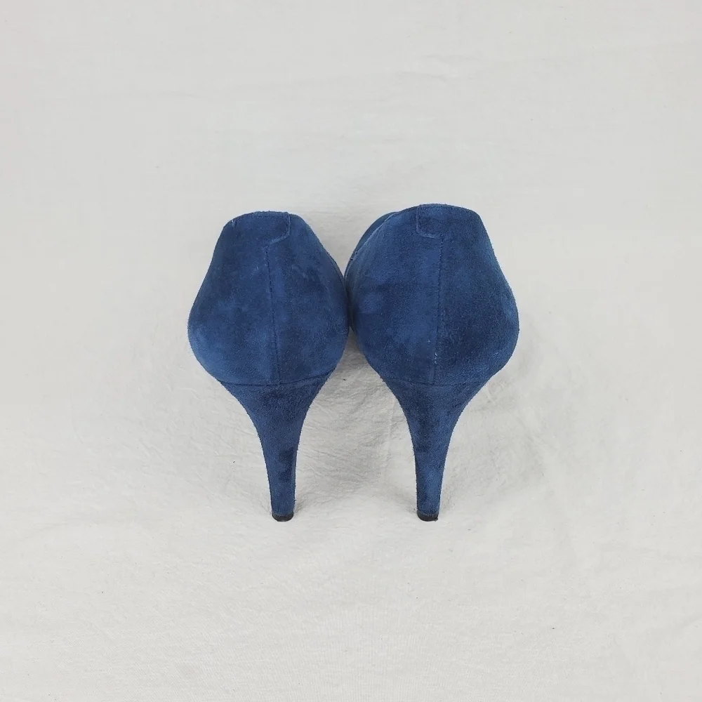 Marc Fisher Sydney blue leather heel pumps size 8.5M